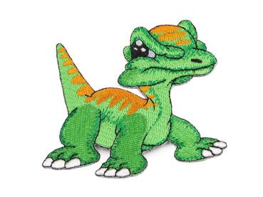 Aufbügler Dinosaurier grün  7,5 x 8,3 cm